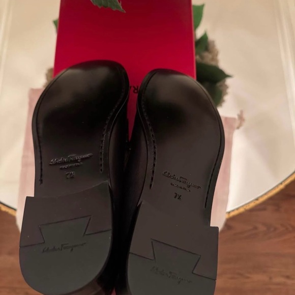 Salvatore Ferragamo Black Loafers for Women